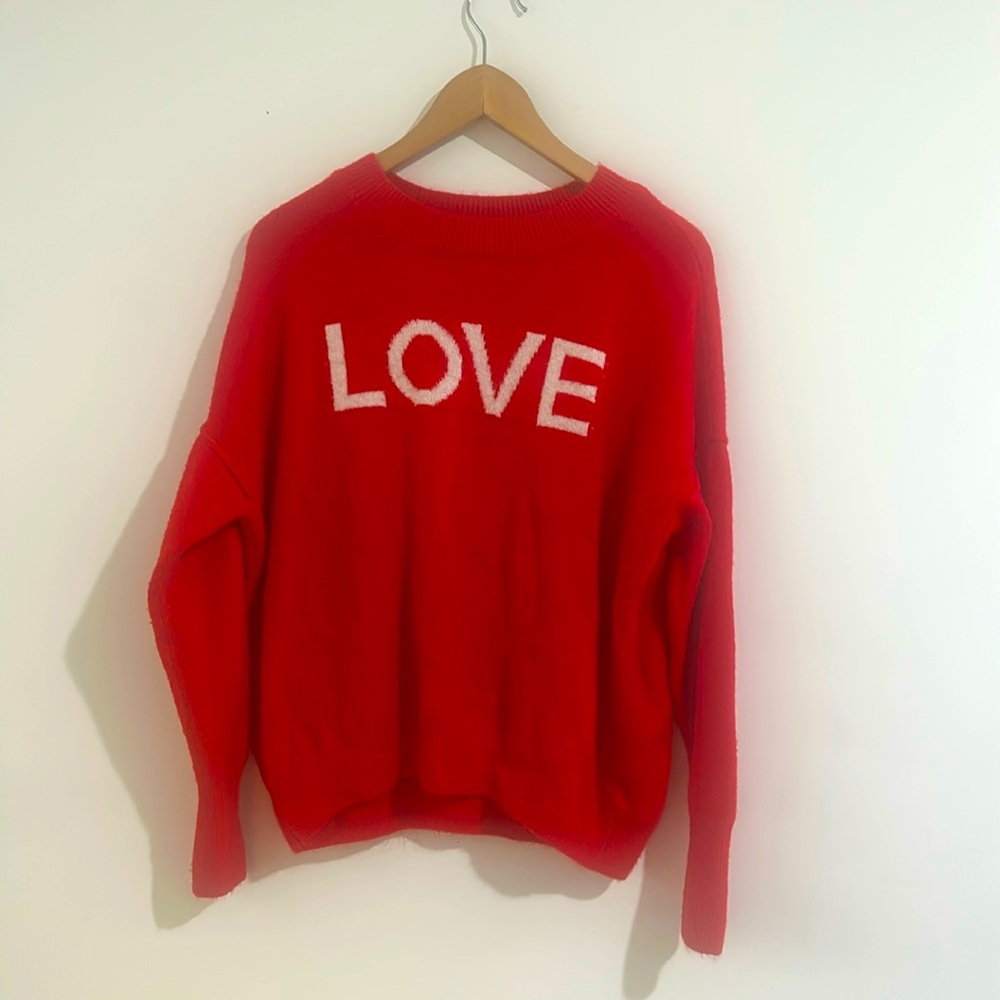 Vince Camuto Pink , Red Valentines Day Sweater
